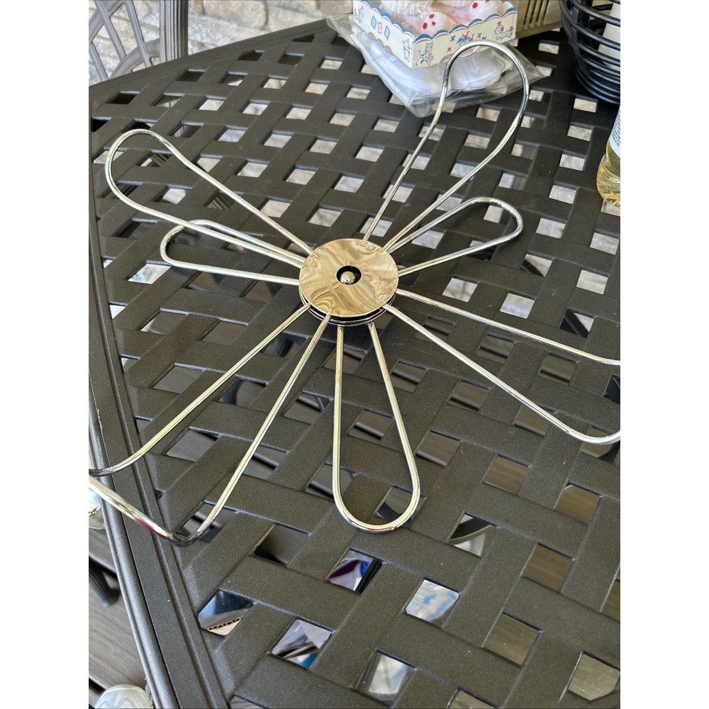 Vintage Metal Punch Bowl‎ Lazy Susan 60's Spins